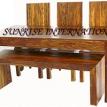 sheesham wooden furniture, sheesham wood dining table set designs online